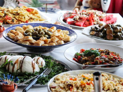Italian catering buffet