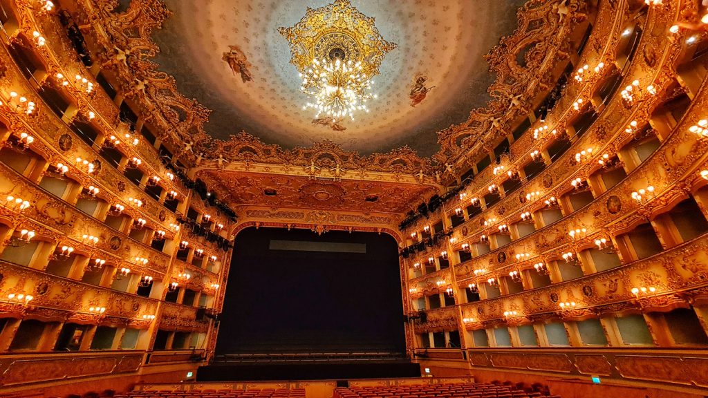 La Fenice Opernhaus in Venedig und Maria Callas
