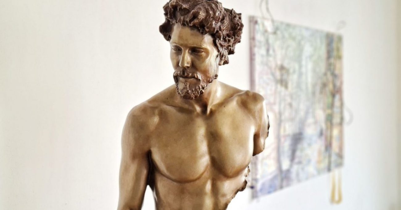 Bruno Catalano Incomplete Bronze Sculptures, Hubert II