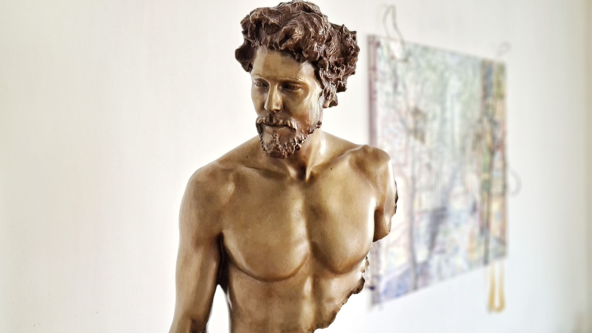 Bruno Catalano Incomplete Bronze Sculptures, Hubert II